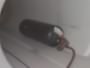 A welding tank pulled into an MRI scanner bore